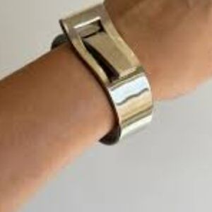 Vintage Silver Fitness Wristband